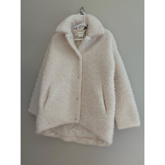 Treasure & Bond NWT Teddy Fleece Jacket Ivory Size XS Shearling Fuzzy Faux Fur - Picture 5 of 13